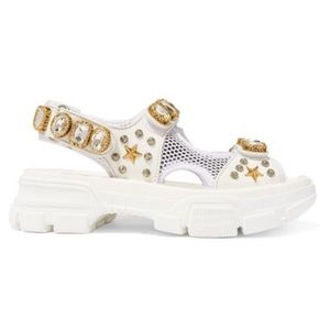 Michael Kors Shoes - White embellished sandals crystals mesh Michael Kors Shoes - White embellished sandals crystals mesh